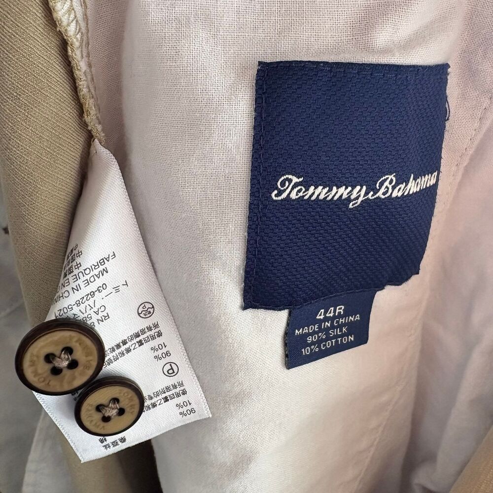 Tommy Bahama Big & Tall Silk Golf Shorts Khaki Tan Pleated Luxury Men’s 44R - Picture 7 of 8